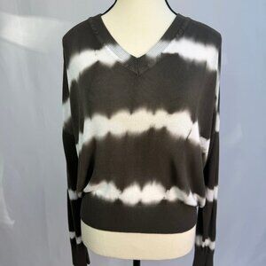 Grave Fame Tie-Dye V-Neck Sweater – Size Small